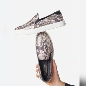 Cole Haan GrandPro Spectator 2.0 slip-on sneakers in a snake print leather